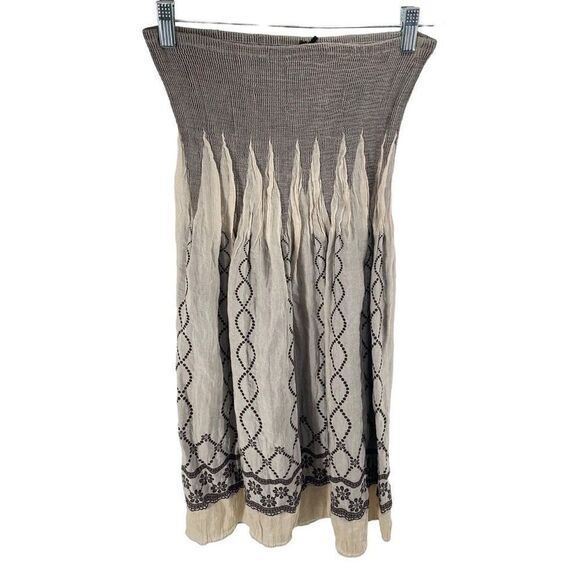 Anthropologie Lapis Women’s Stretch Strapless Lapis Tube Dress skirt Tan One Siz - Picture 3 of 12